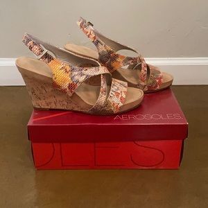 Aerosole colorful wedges - worn once!